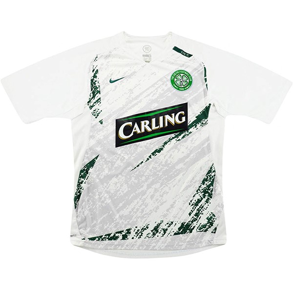 Camiseta Celtic Replica Segunda Ropa Retro 2007 2008 Blanco